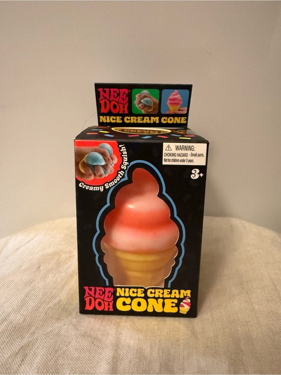 Schylling Other - Nee Doh Nice Cream Cone Soft Sensory Toy - Orange